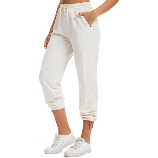 Women Drawstring Elastic Waist Baggy Pants