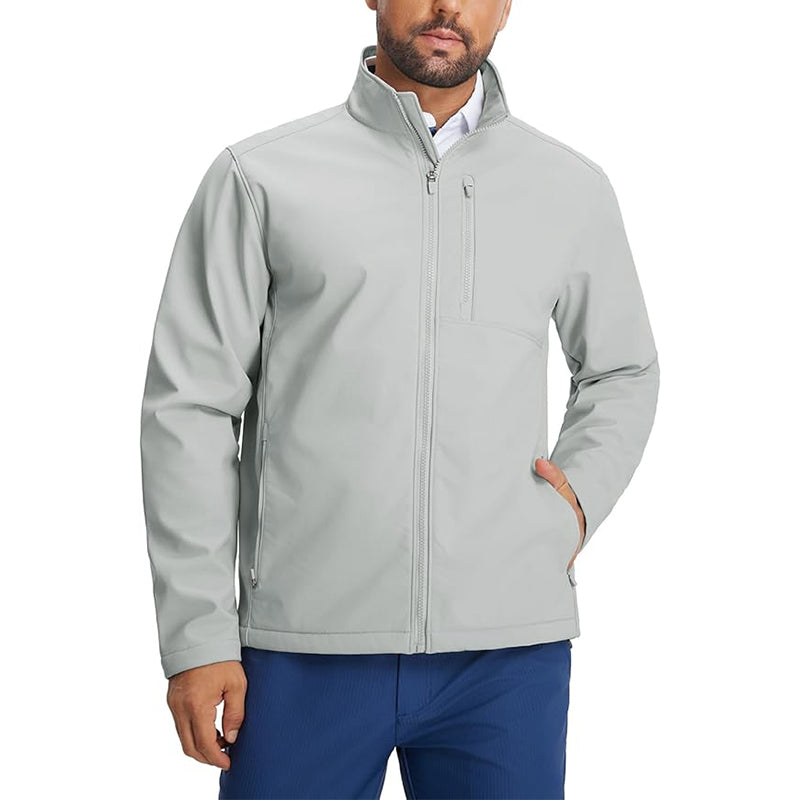 Men's lightweight soft shell jacket with waterproof lining