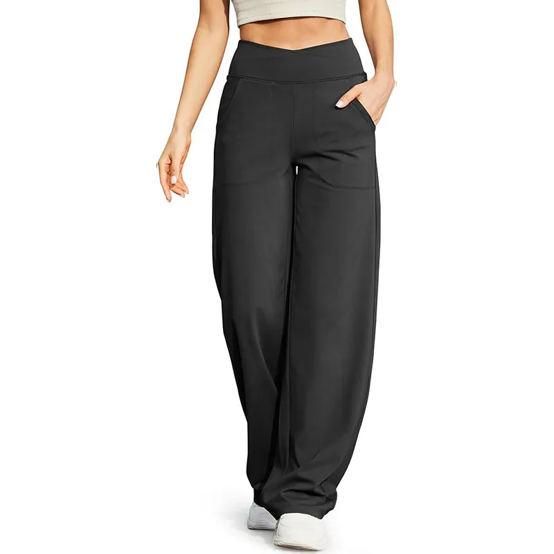 Women High Waisted Wide Leg Pants Athletic Casual