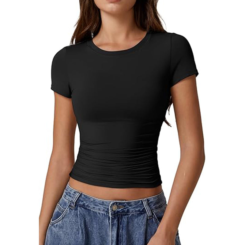 Womens Summer T Shirts Fashion Workout Top