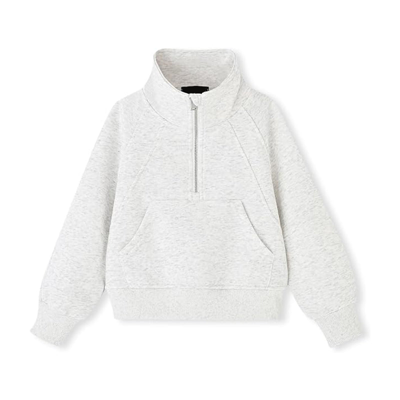 Womens Sweatshirts Half Zip Fleece