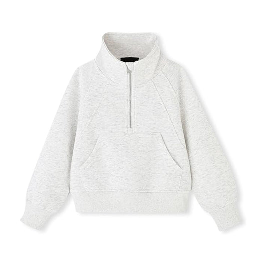 Womens Sweatshirts Half Zip Fleece