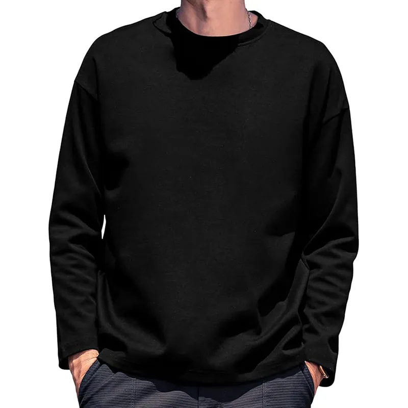Men Long Sleeved T-Shirt Casual T-Shirt