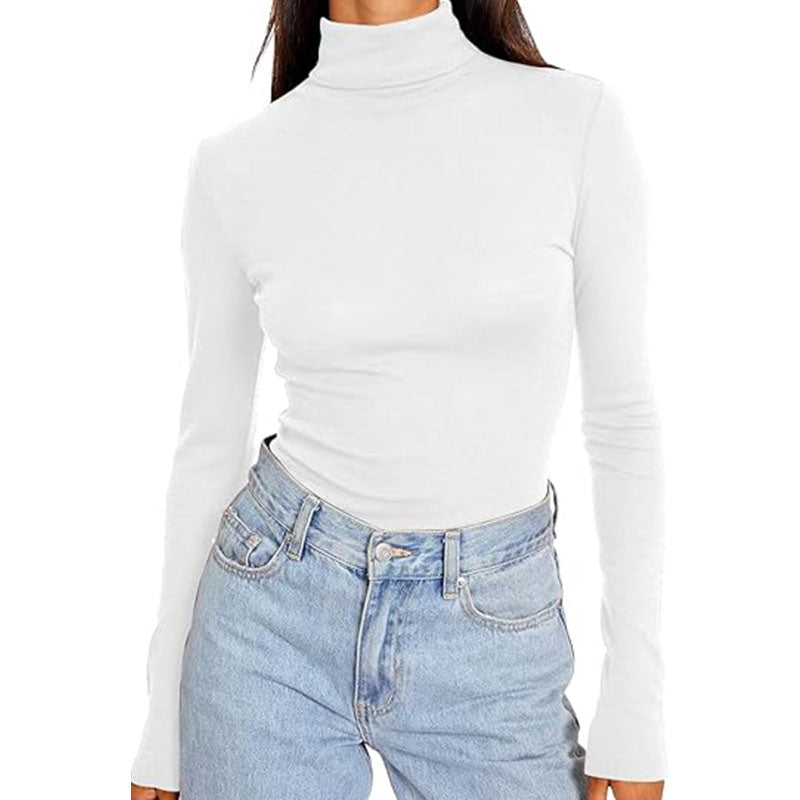 Women's Turtleneck Long Sleeve Fall Slim Fit Soft Thermal Underwear