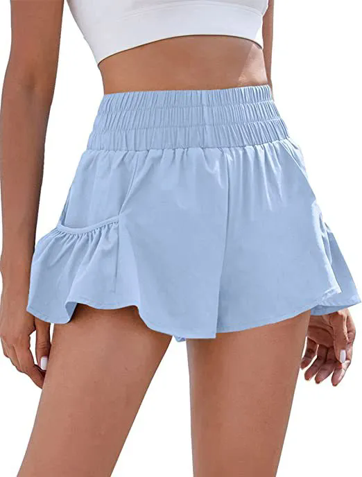 Women Workout Shorts Gym Shorts Running Yoga Shorts fwith Phone Pocket