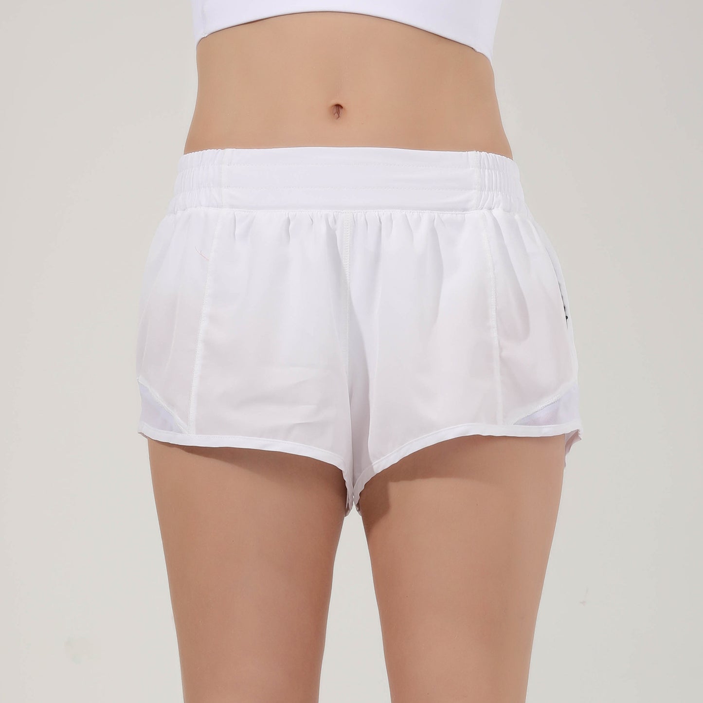 Womens Ultra Soft High Waisted Harem Shorts with Pockets