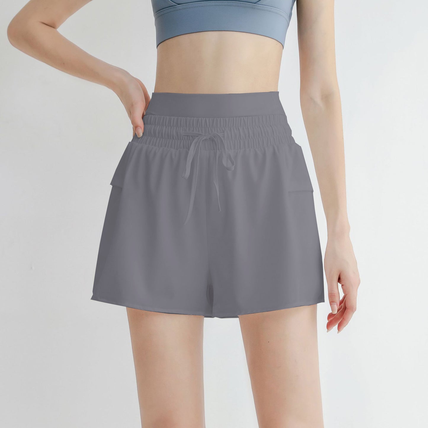 Shorts for Women Yoga Workout Running High Waisted with Casual Summer