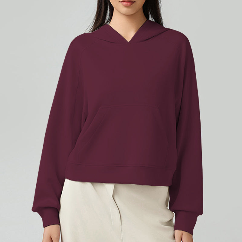 Women Fall Winter Long Sleeve Top Ribbed Hem Knitwear Pullover Sweater