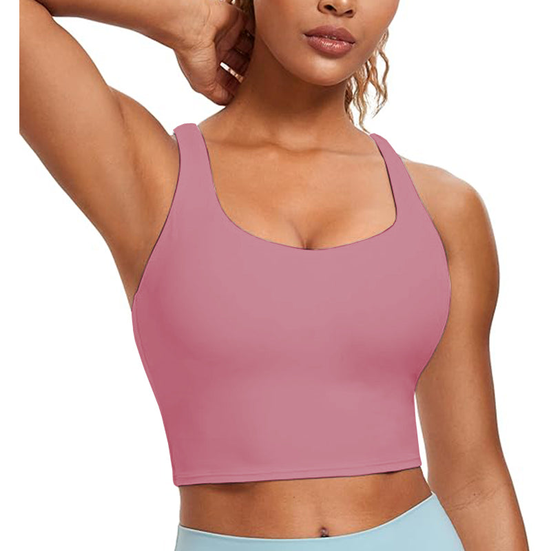 Women Cross Back Sports Halter Crop Tank Tops