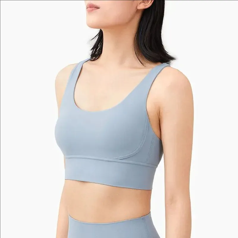 Padded Gym Yoga Sport Bras Top Women Longline Cross Strap Fitness Workout Bras