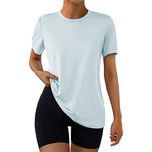 New Womens Summer T Shirts Fashion Workout Tops