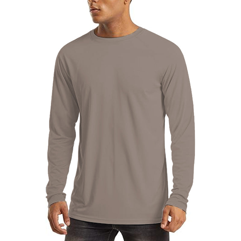 Men's Long Sleeve Protection Athletic Shirts for Hiking Workout