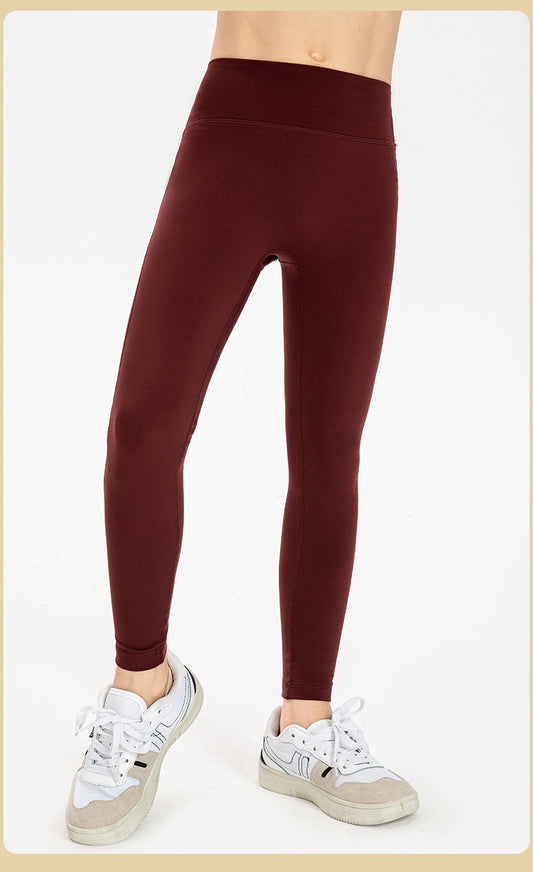 Girls Kid Stretch Fleece Tight Kids Children Yoga Sports Dance Thick Pant
