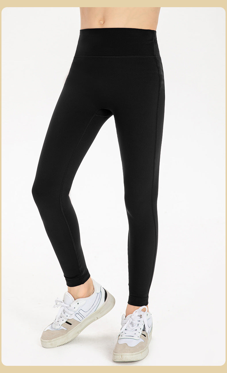 Girls Kid Stretch Fleece Tight Kids Children Yoga Sports Dance Thick Pant