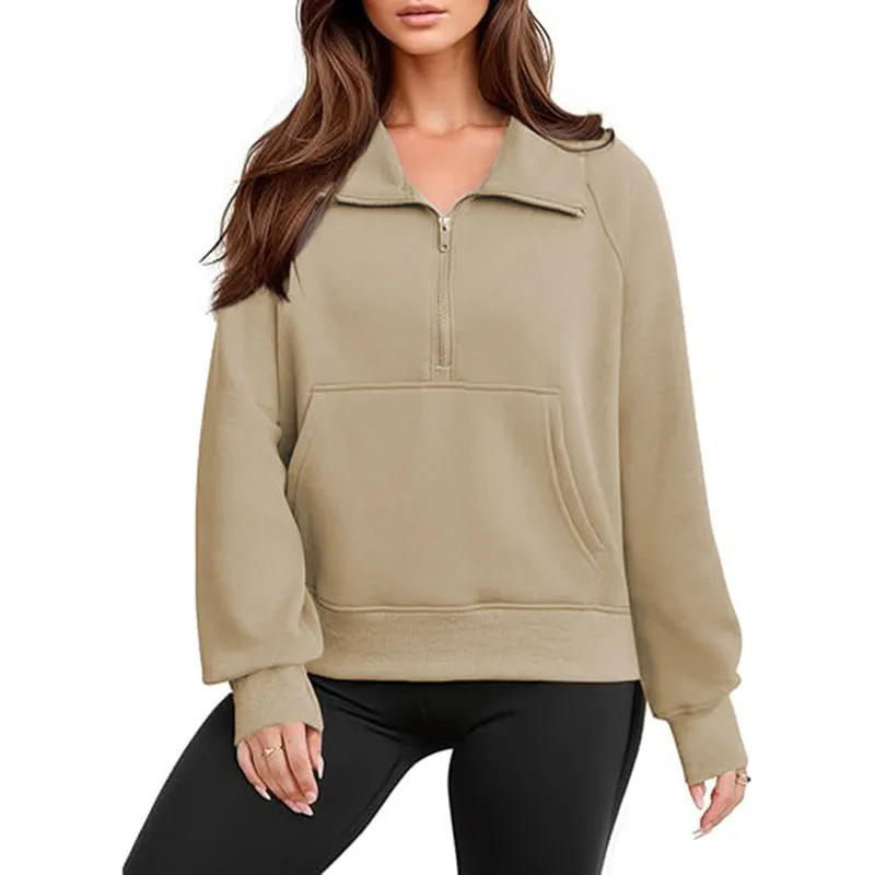 Womens Long Sleeve Button Neck Jacket Side Slit Casual Tops