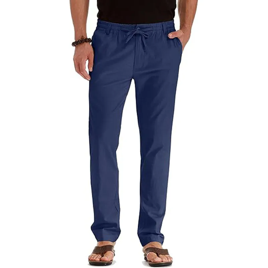 Men Open Bottom Sweatpants with Pockets Relaxed Fit Moisture Wicking