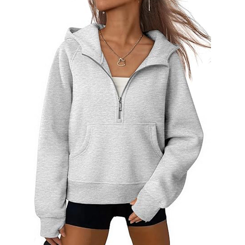2025 Women Casual Hoodie Hooded Jacket Top