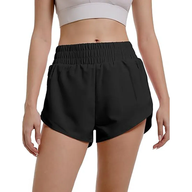 Womens Athletic Running Workout Gym Shorts ﻿