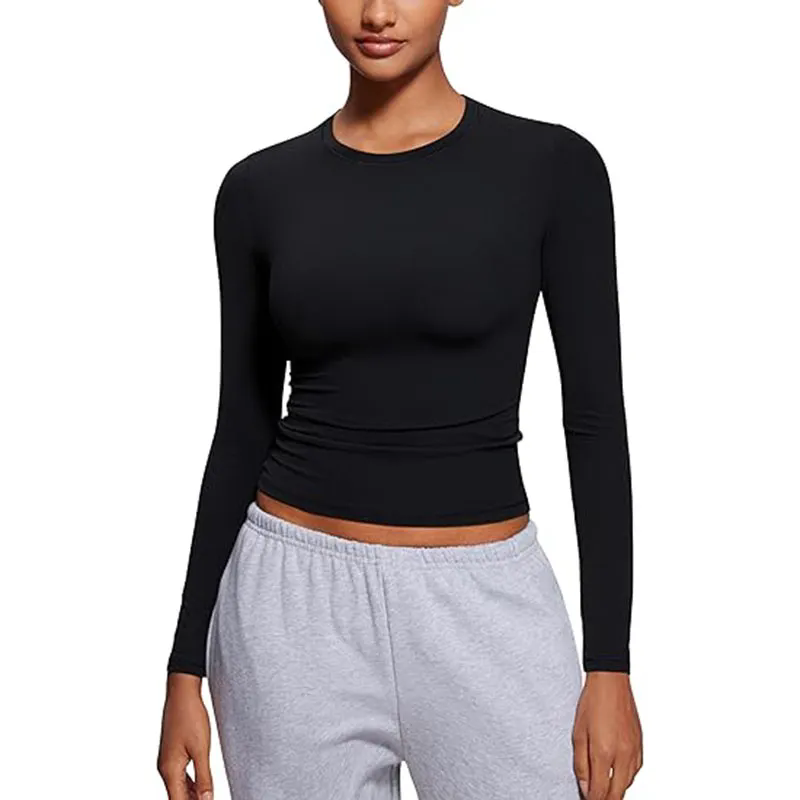 Women Long Sleeve Shirt Soft Crew Tops Going Out T-Shirts