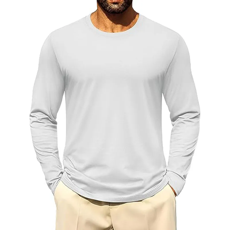 Men's Loose Fit Heavyweight LongSleeve Pocket TShirt