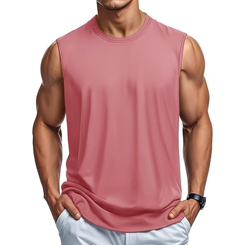 Men Tank Top Cotton Casual Sleeveless Shirts
