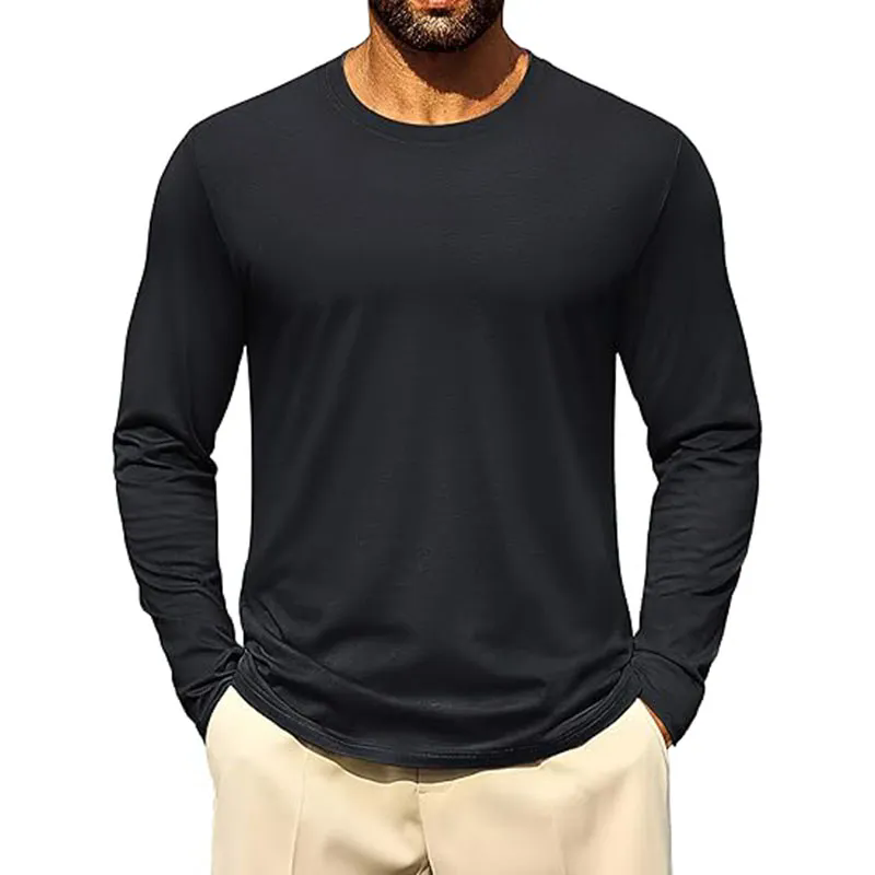 Men's Loose Fit Heavyweight LongSleeve Pocket TShirt