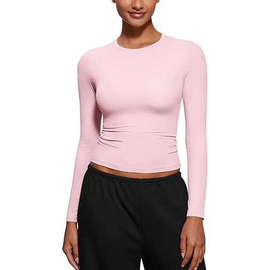 Women Long Sleeve Shirt Soft Crew Tops Going Out T-Shirts