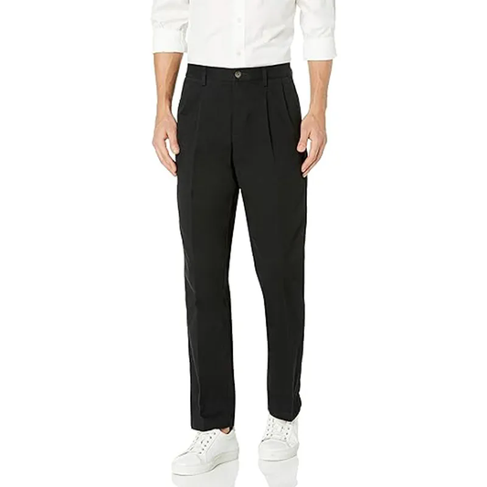 Men Premium No Iron Classic Fit Expandable Waist Flat Front Pant