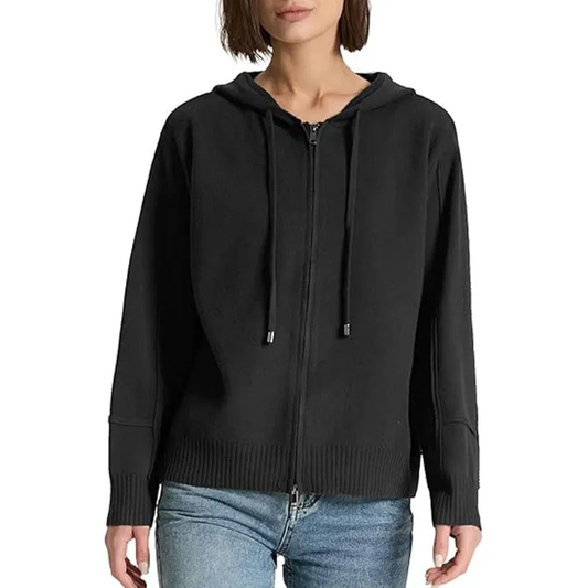 Women Full Zip Up Hoodies Soft Knit Sweaters