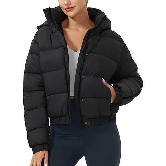 Women's Winter Cropped Puffer Jacket