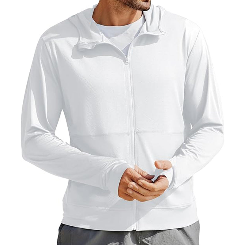 Men Soft Polar Fleece Jacket Lightweight Outdoor Recreation Full Zip Coat