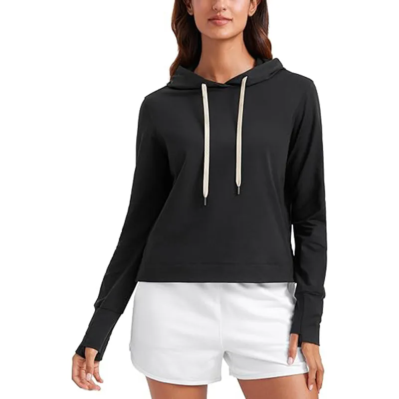 Hoodie Long Sleeve Top Relaxed Fit Pullover Shirts for Women