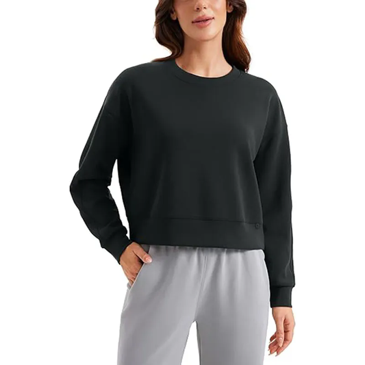 Womens Crewneck Sweatshirt Long Sleeve Casual Pullover Tops