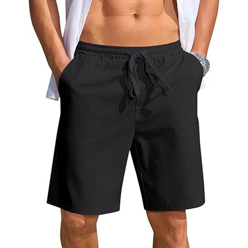 Men Cotton Shorts with Pockets Jersey Gym Shorts