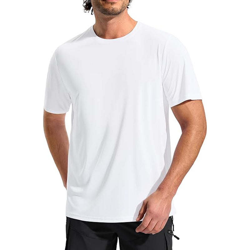 Men's short sleeved quick drying lightweight beach top
