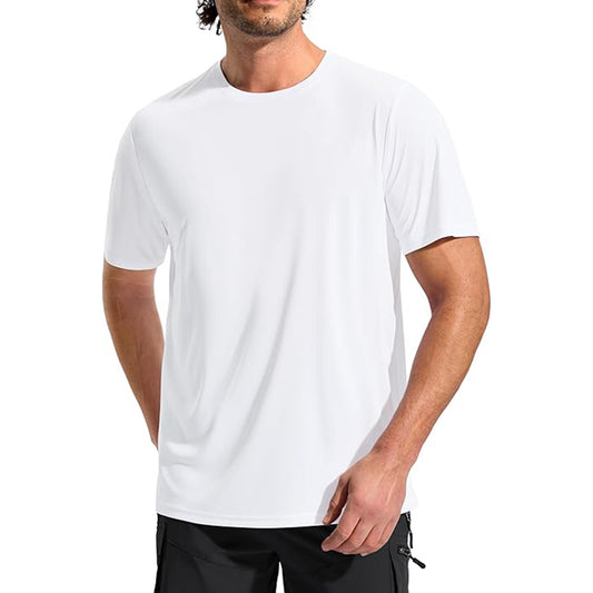 Men's short sleeved quick drying lightweight beach top