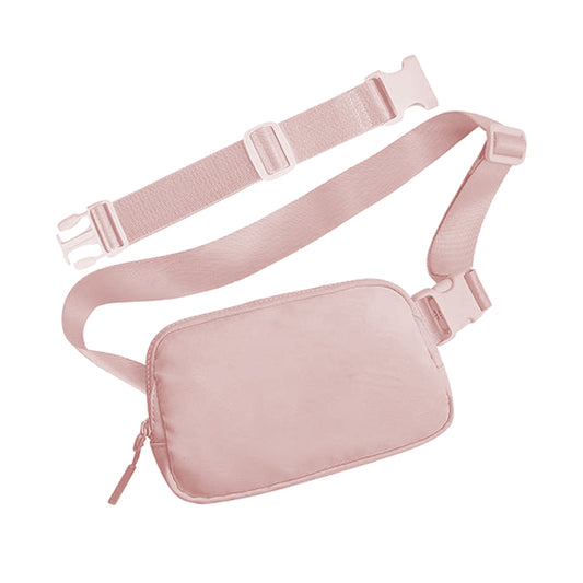 Zipper Fanny Pack Nylon Everywhere Belt Bag for Women