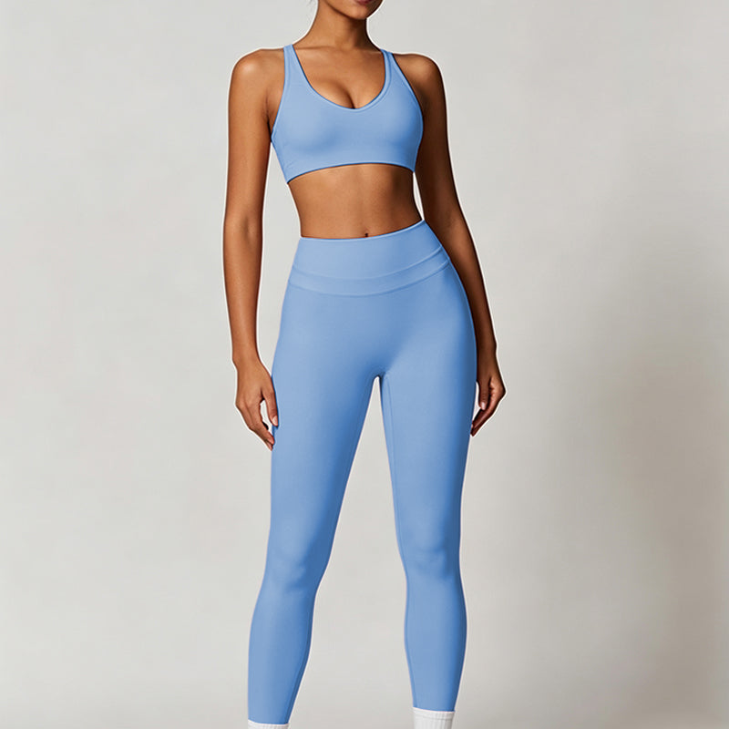 Women's sports bra and yoga pants set Pilates 2-piece set