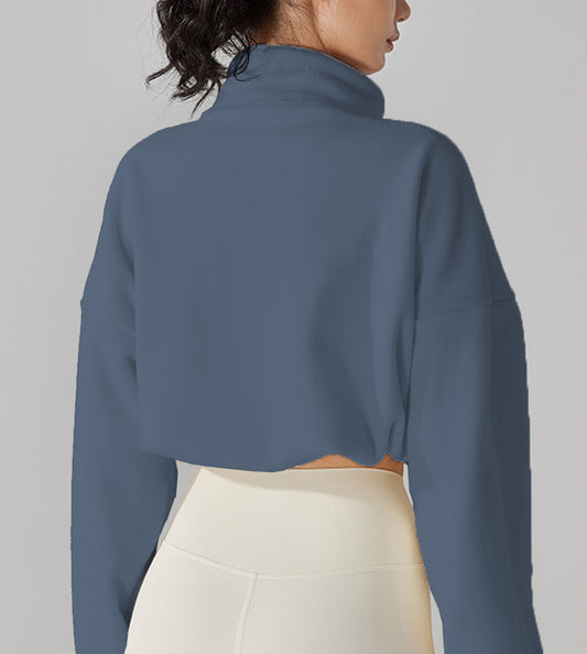 Women Sports Jacket Hood Outdoor Sports Long Sleeve Sweater