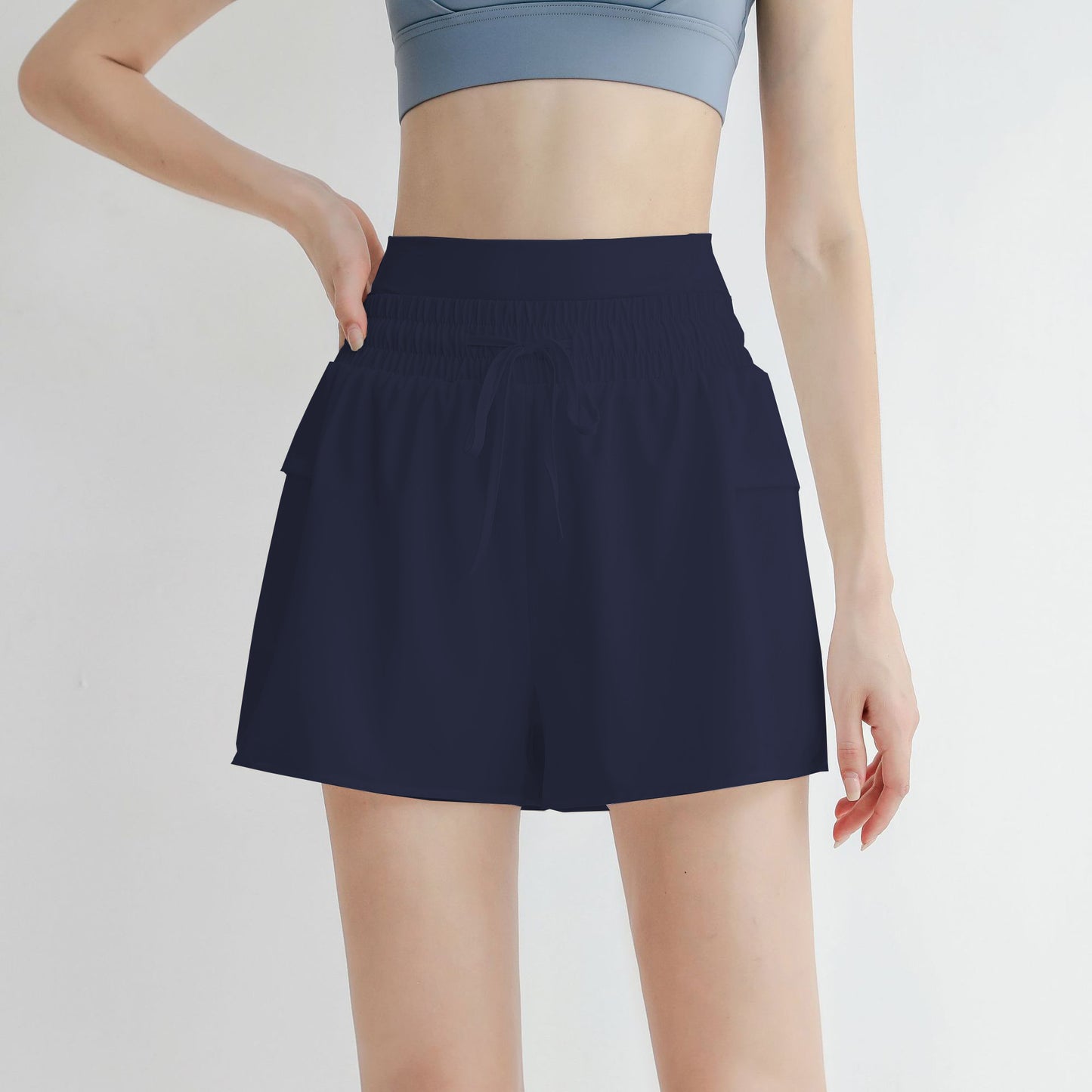 Shorts for Women Yoga Workout Running High Waisted with Casual Summer