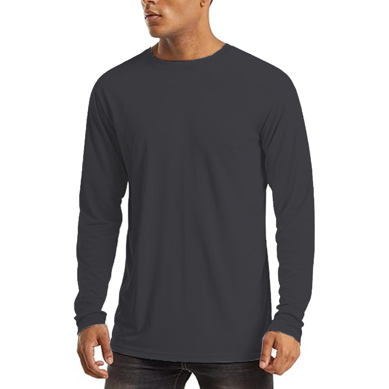 Men's Long Sleeve Protection Athletic Shirts for Hiking Workout