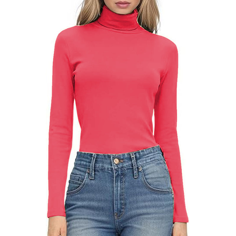 Long Shirt Stretchy Women Square Long Sleeve Shirts Lady Breathable Fabric Top