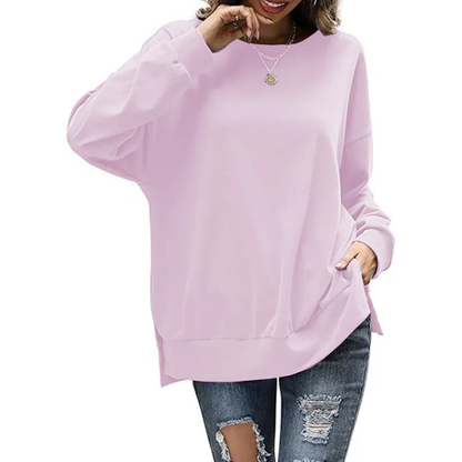 Women Sweaters Crewneck Easy Street Long Sleeve Knit Fall Winter Tops