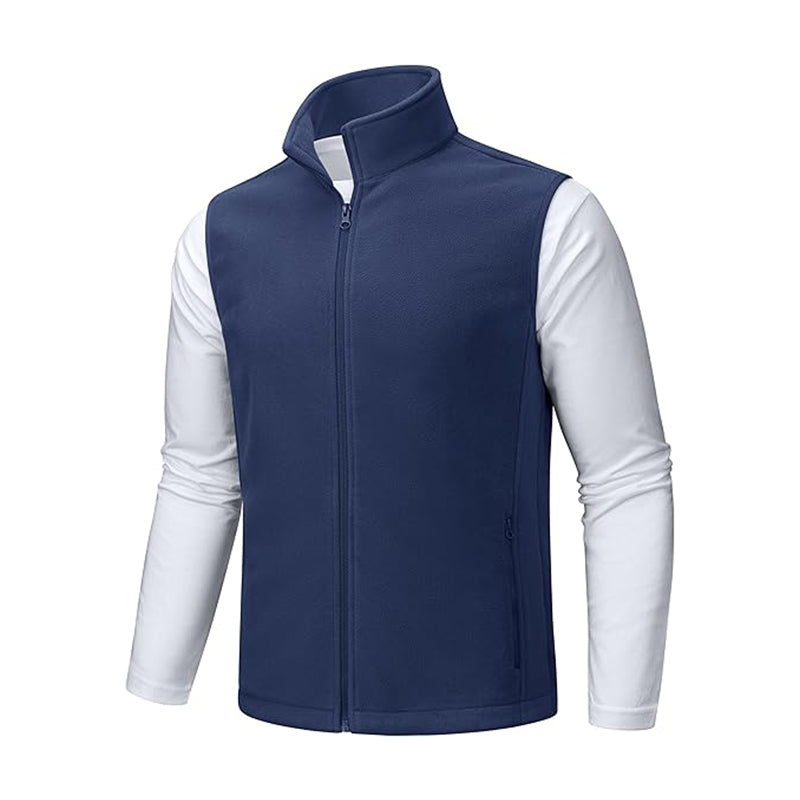 Men's Fleece Vest Zip Up Lightweight Vests
