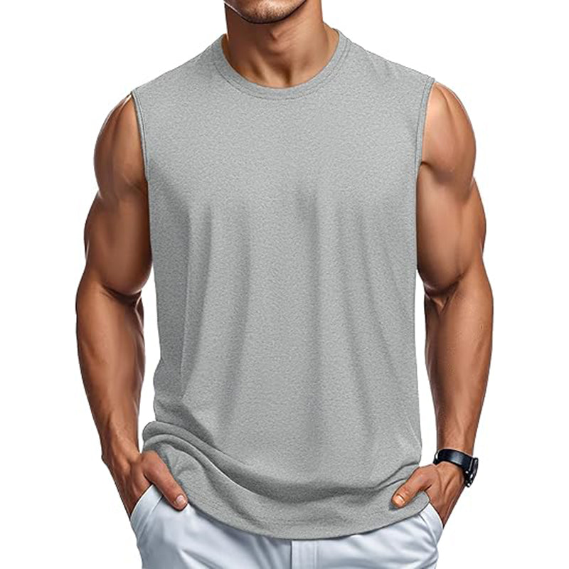 Men Tank Top Cotton Casual Sleeveless Shirts