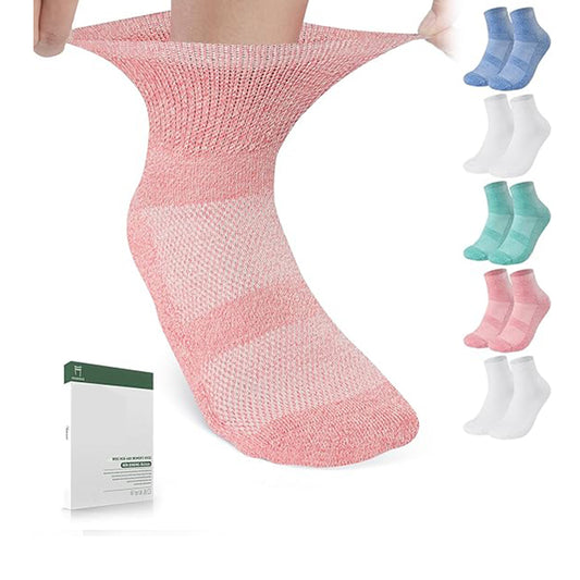 Socks for Women&Men 5 Pairs Diabetic Ankle Sock