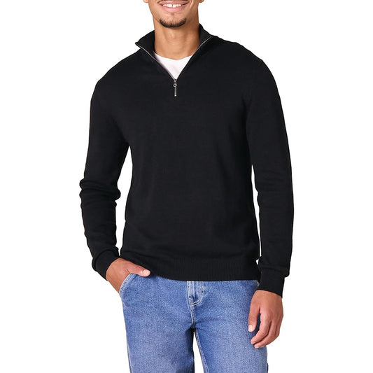 Men's Cotton Quarter-Zip Sweater