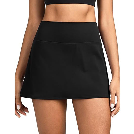 2026 Women Ruffle Tennis Skirt with Shorts Pockets