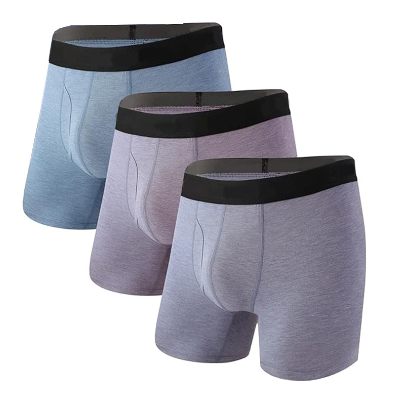 Men Underwear Boxer Briefs Soft Comfortable 3 Pack