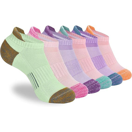 Womens Ankle Socks 5 Pairs Cushioned Running Athletic